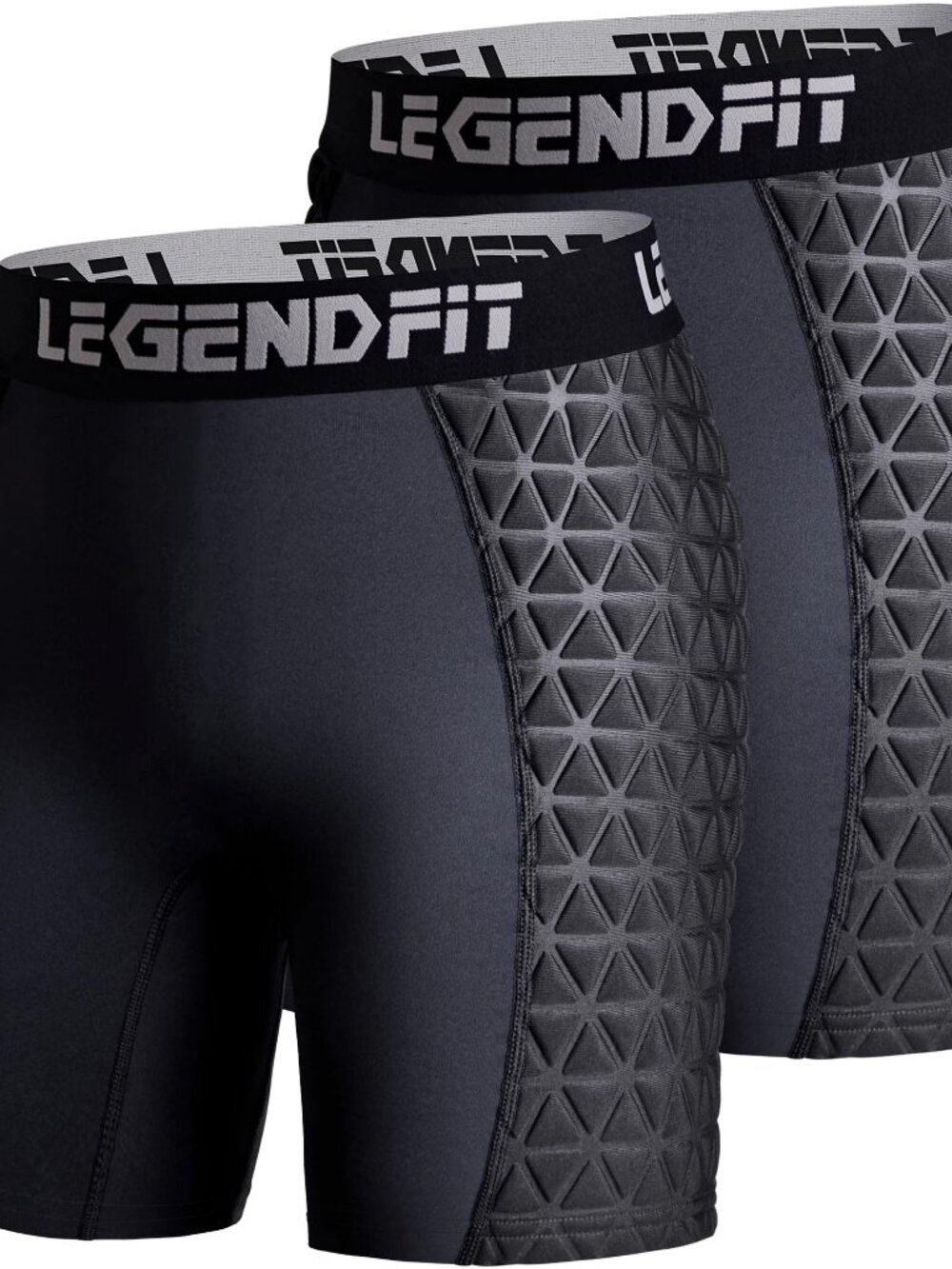 Legendfit Women's Padded Sliding Shorts - Black, X-Large (2-Pack)